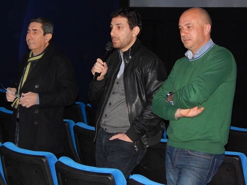 Elio Sofia fra il Prof. Vasta e Il gestore Francesco De Luca