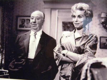 Alfred Hitchcock e Janet Leigh