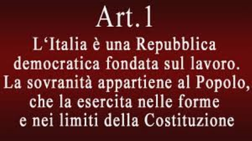 La sovranità appartiene al popolo