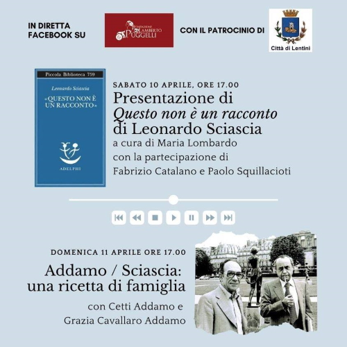 Presentazione Addamo a Catania 10 aprile 2021