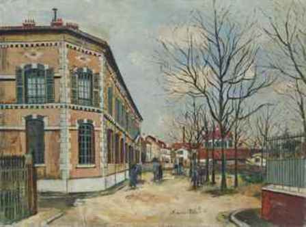 Utrillo. Scuola Maschile, place Carnot ad Argenteuil (1915)