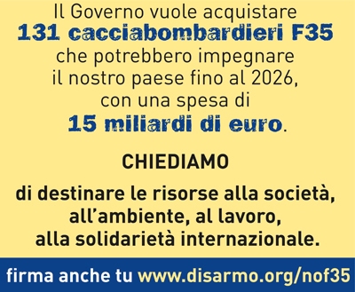 chiediamo il disarmo