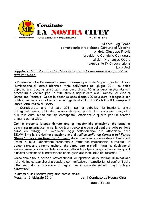 comunicato la nostra città