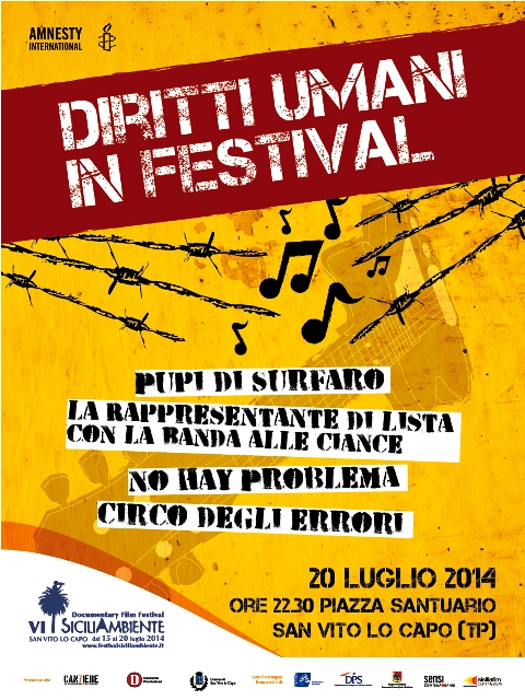 locandina Amnesty serata finale 20 luglio 2014- diritti_umani_30x40